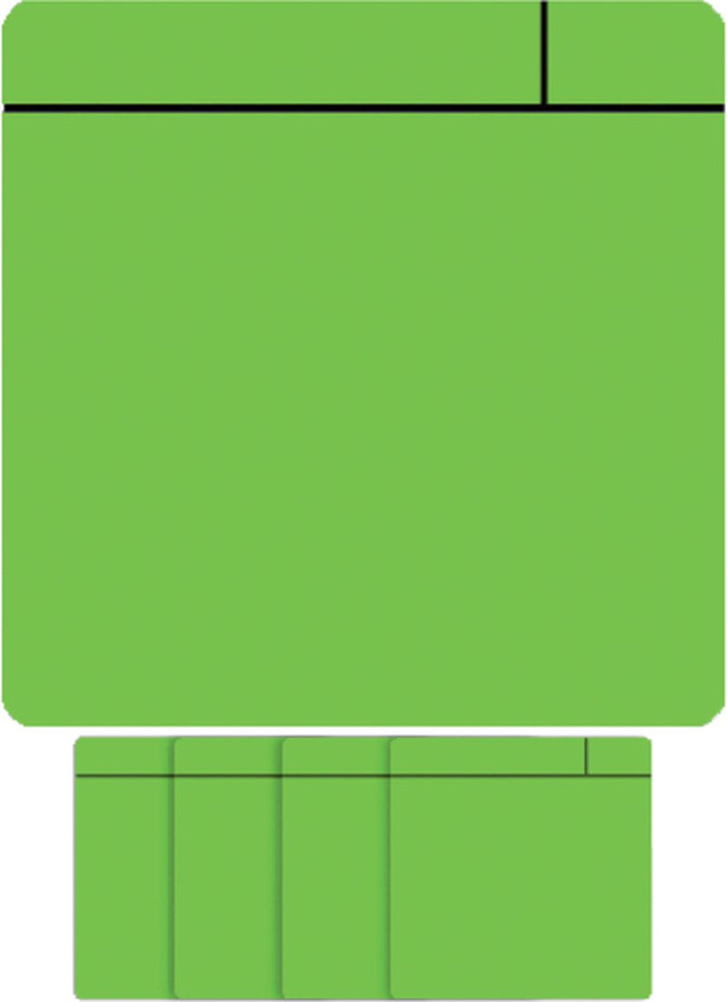 Smit visual magnet scrum - 75x75mm - verde - 5 piezas