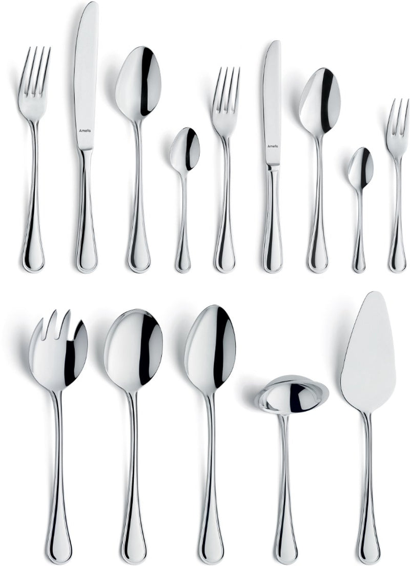 Set di posate Amefa Haydn da 60 pezzi per 6 persone - color argento