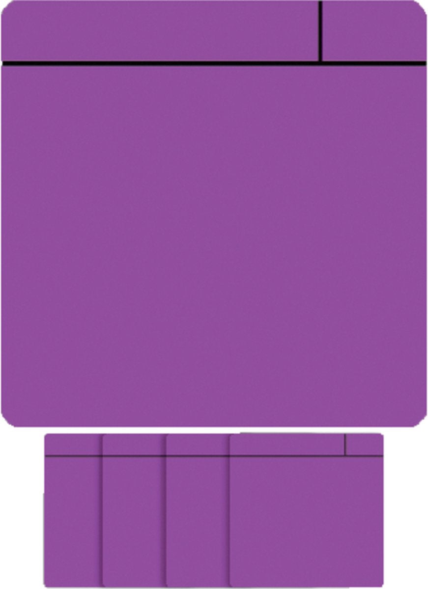 Smit magnete visivo mischia - 75x75mm - viola - 5 pezzi