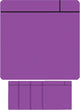 Smit magnete visivo mischia - 75x75mm - viola - 5 pezzi