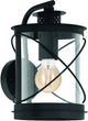 Eglo hilburn wandlamp buiten - e27 - 28 cm - zwart