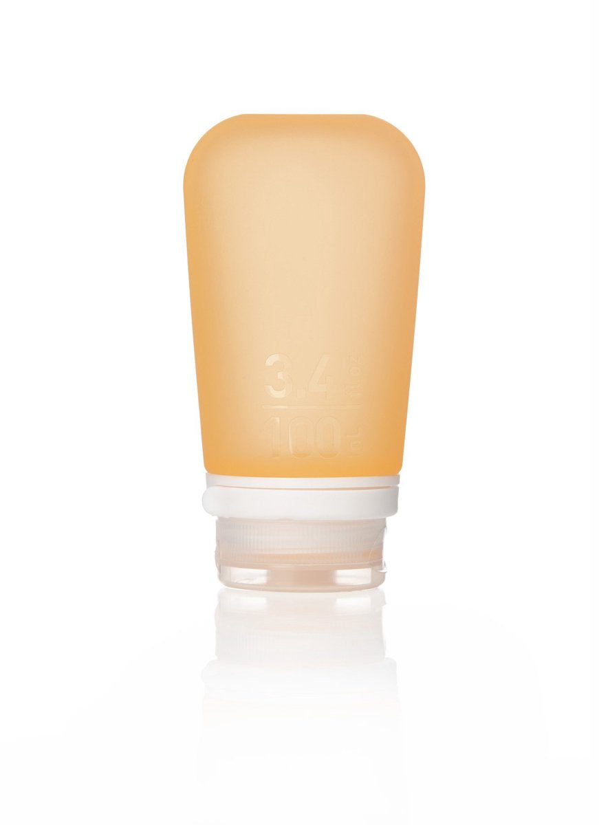 Human gear - gotoob+ - botella de viaje - matraz - reutilizable - a prueba de fugas - ligero - grande - 100ml - naranja