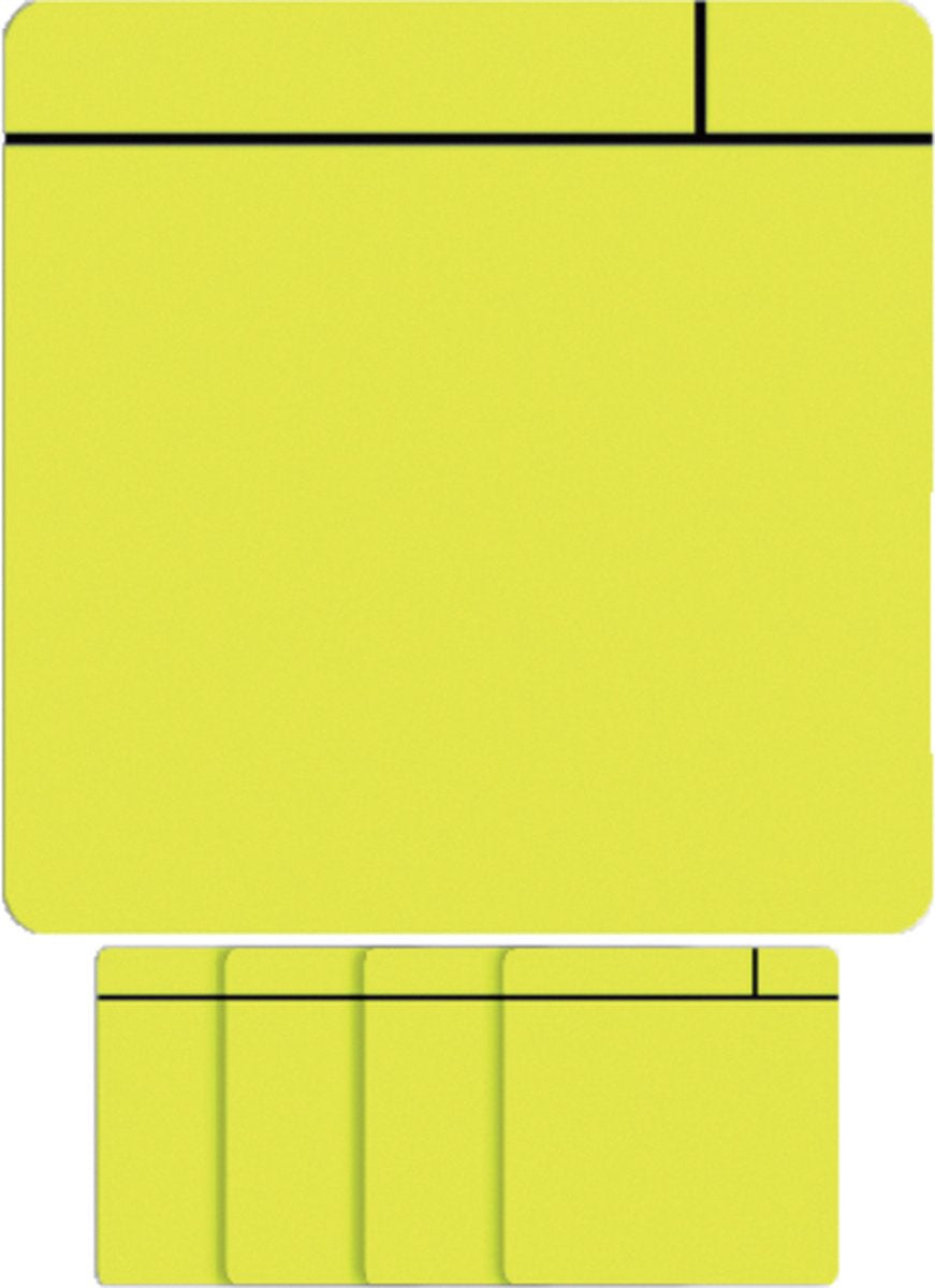 Smit visual magnet scrum - 75x75mm - giallo - 5 pezzi