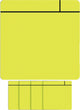 Smit visual magnet scrum - 75x75mm - giallo - 5 pezzi
