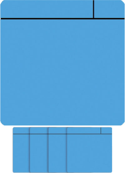 Smit visual magneet scrum - 75x75mm - lichtblauw - 5 stuks