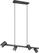 Trio marley - lampada a sospensione - nero opaco - escl. 4x gu10 4,9 w - montaggio a soffitto - regolabile in altezza
