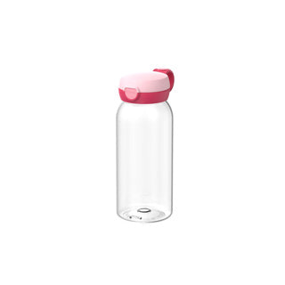 Mepal drinkfles met flipdop campus - 600 ml - waterfles kinderen - lekdicht - hygiënische deksel - cool pink