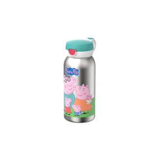Mepal isoleerfles met flipdop campus - 500 ml - waterfles rvs - lekdicht - hygiënische deksel - peppa pig