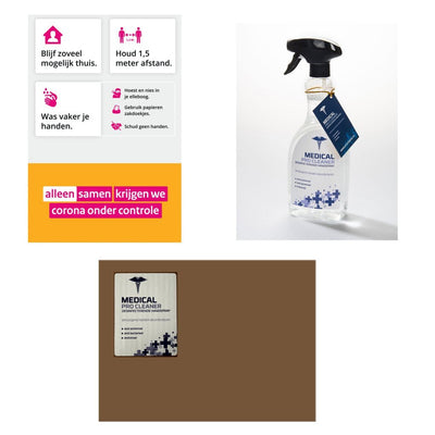 Medical Pro Cleaner Medical Cleaner Desinfectando Spray Hand Spray 750 ml de caja 10 piezas
