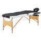 Vidaxl Massage Table Colpobile 3 zone in legno bianco e nero