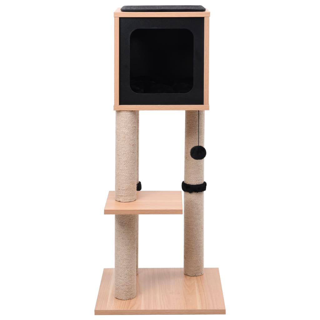 Post de raspado de gatos Vidaxl con estera de cangrejo sisal 90 cm