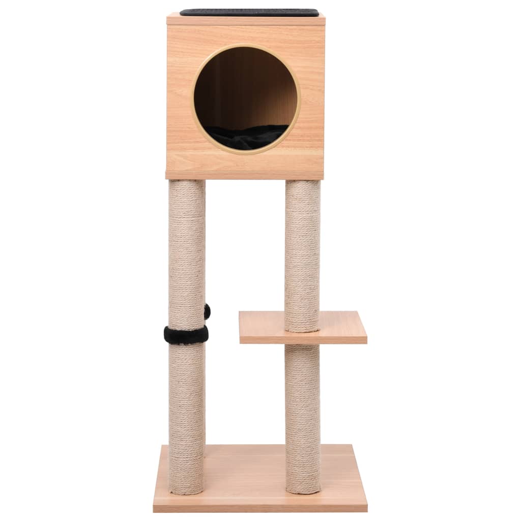 Post de raspado de gatos Vidaxl con estera de cangrejo sisal 90 cm