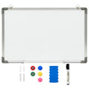 Vidaxl Whiteboard Magnetic 50x35 cm de acero blanco