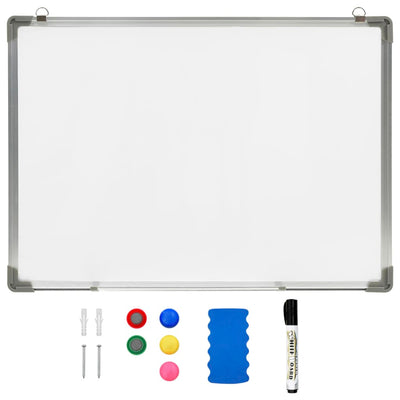Vidaxl Whiteboard magnetico 70x50 cm acciaio bianco