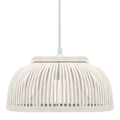 Vidaxx lámpara colgante semicircular 40 w e27 34x14,5 cm bambú