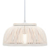 Vidaxl hanglamp halfrond 40 w e27 34x14,5 cm bamboe