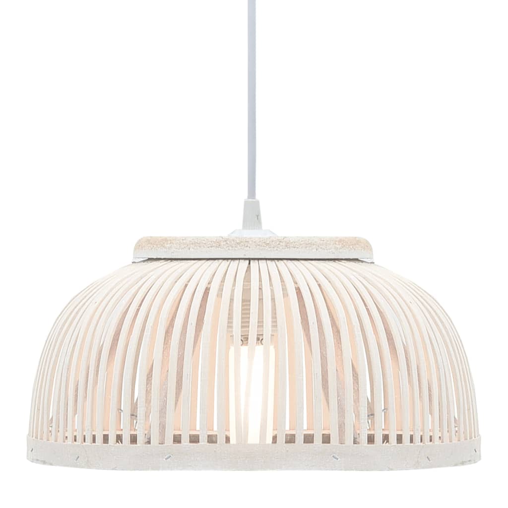 Vidaxl hanglamp halfrond 40 w e27 34x14,5 cm bamboe