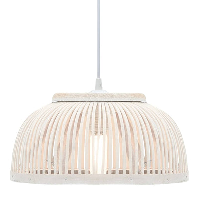 Vidaxx lámpara colgante semicircular 40 w e27 34x14,5 cm bambú