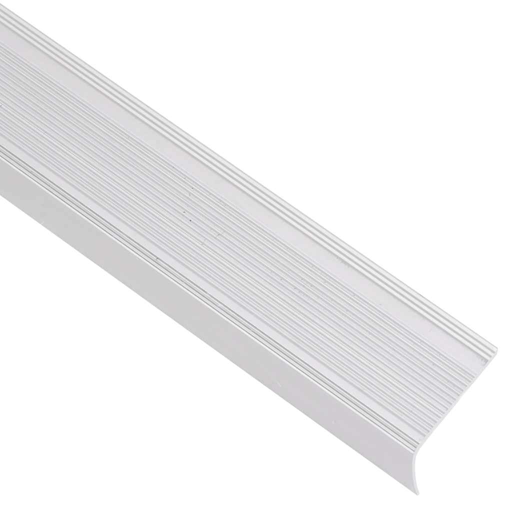 Vidaxl Paragradini per scale a L 5 pz 100 cm in alluminio color argento