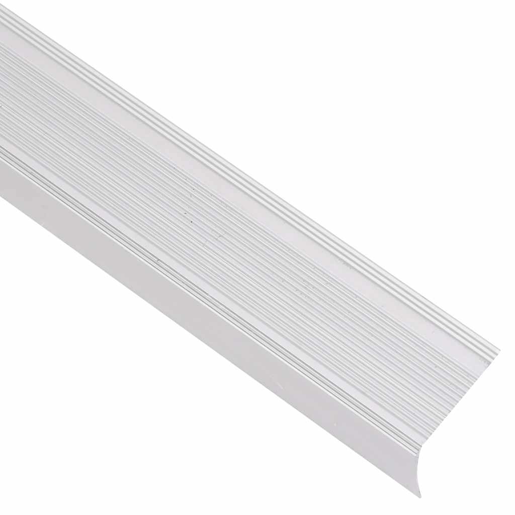 Vidaxl Paragradini per scale a L 5 pz 100 cm in alluminio color argento