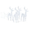 Vidaxl kerstdecoratie rendieren en slee 280x28x55 cm acryl