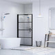 Vidaxl Porta della doccia 100x178 cm Black indurito