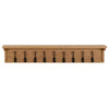Rastrello Vidaxl 90x16x16 cm quercia solida