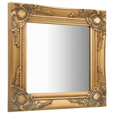 Vidaxl Wall Mirror Barroque Style 40x40 cm de color oro