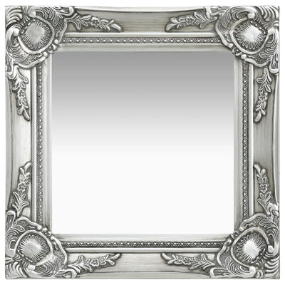 Vidaxl Wall Mirror Barroque Style 40x40 cm de color plateado