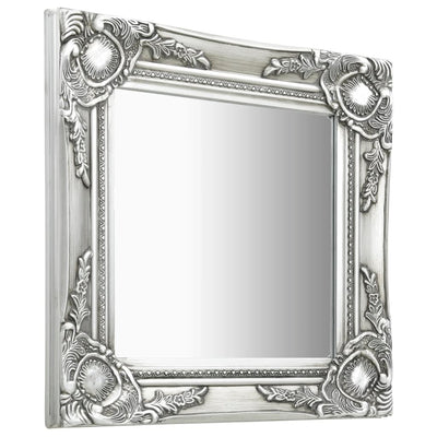 Vidaxl Wall Mirror Barroque Style 40x40 cm de color plateado
