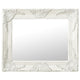 Vidaxl Specchio da parete in stile barocco 50x40 cm bianco