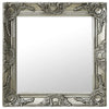 Vidaxl Wall Mirror Barroque Style 50x50 cm de color plateado