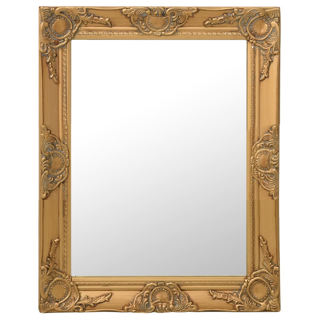 Vidaxl Specchio a parete in stile barocco 50x60 cm colorato in oro