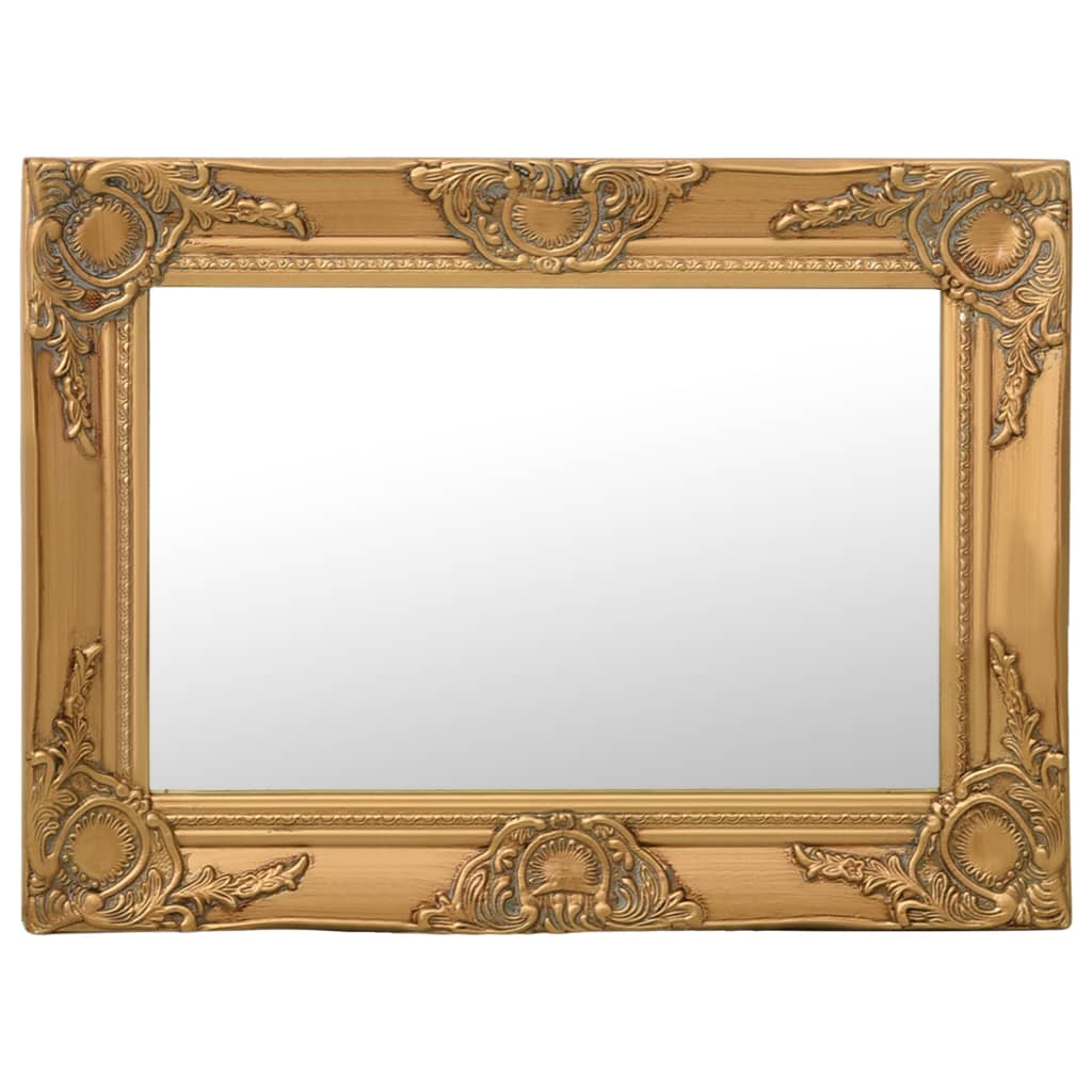 Specchio da parete Vidaxl in stile barocco 60x40 cm colorato in oro