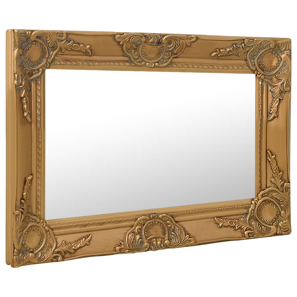 Specchio da parete Vidaxl in stile barocco 60x40 cm colorato in oro