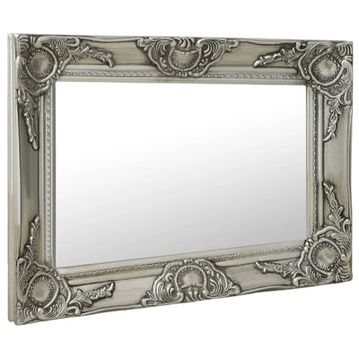 Vidaxl Wall Mirror Barroque Style 60x40 cm de color plateado