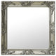 Vidaxl Specchio da parete in stile barocco 60x60 cm di colore argento