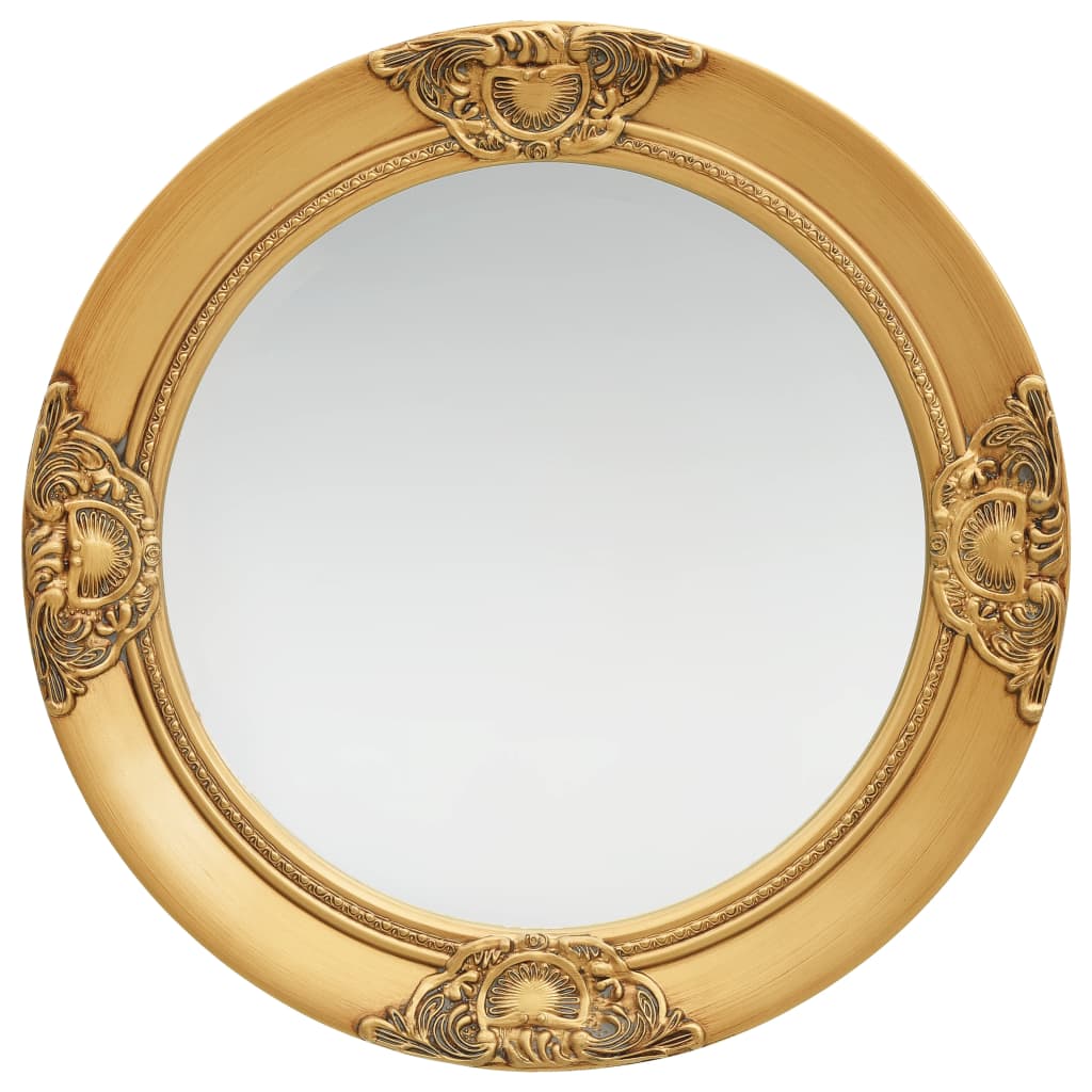 Vidaxl Mirror de pared estilo barroco de 50 cm de color dorado