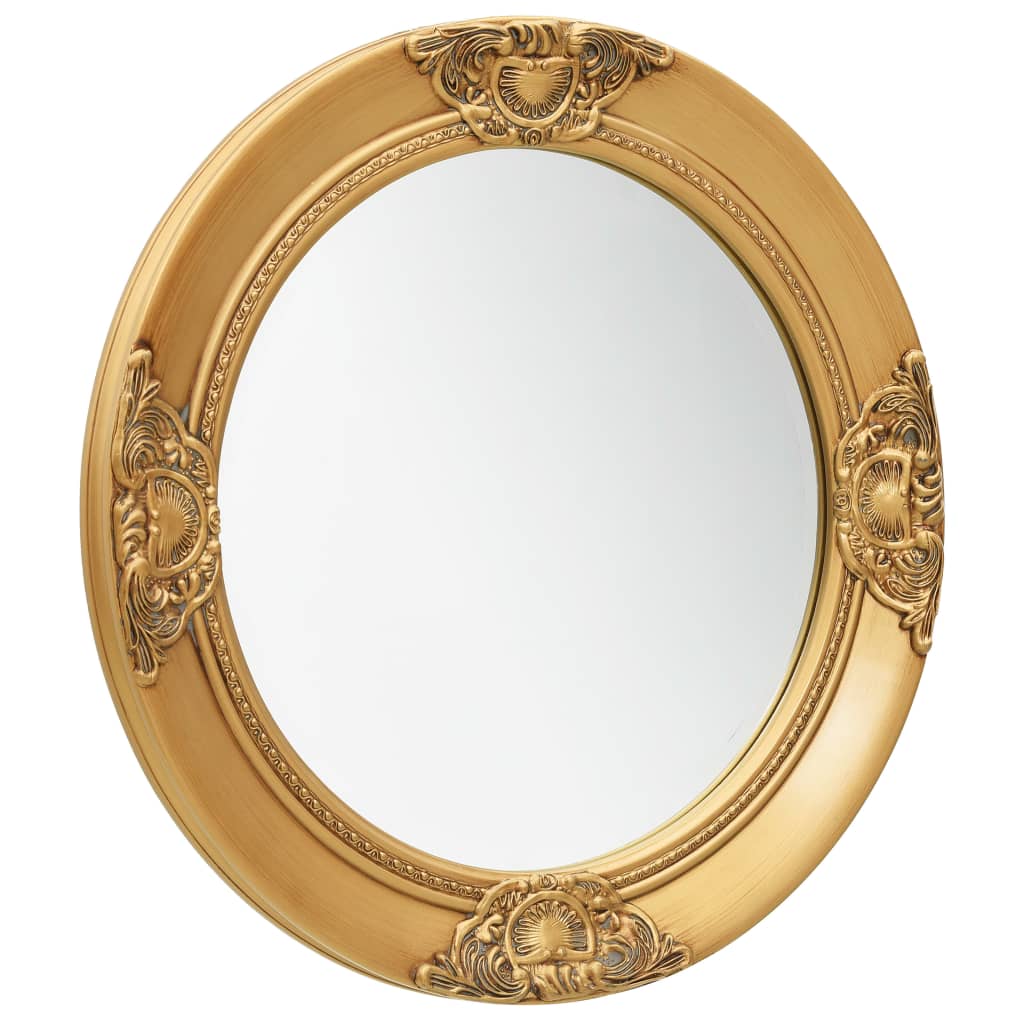 Vidaxl Mirror de pared estilo barroco de 50 cm de color dorado