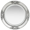 Vidaxl Mirror de pared estilo barroco de 50 cm de color plateado