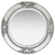 Vidaxl Mirror de pared estilo barroco de 50 cm de color plateado