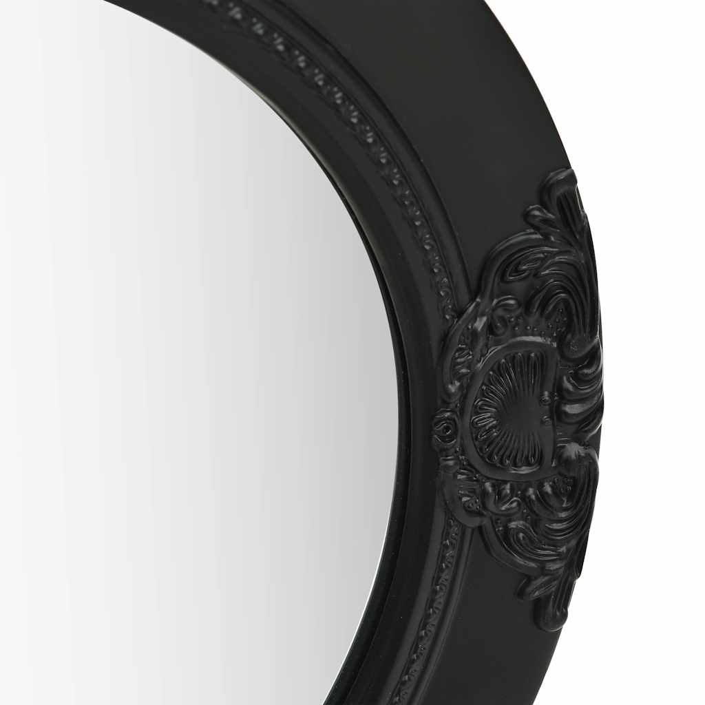 Vidaxl Wall Mirror Barroque Style 50 cm Negro