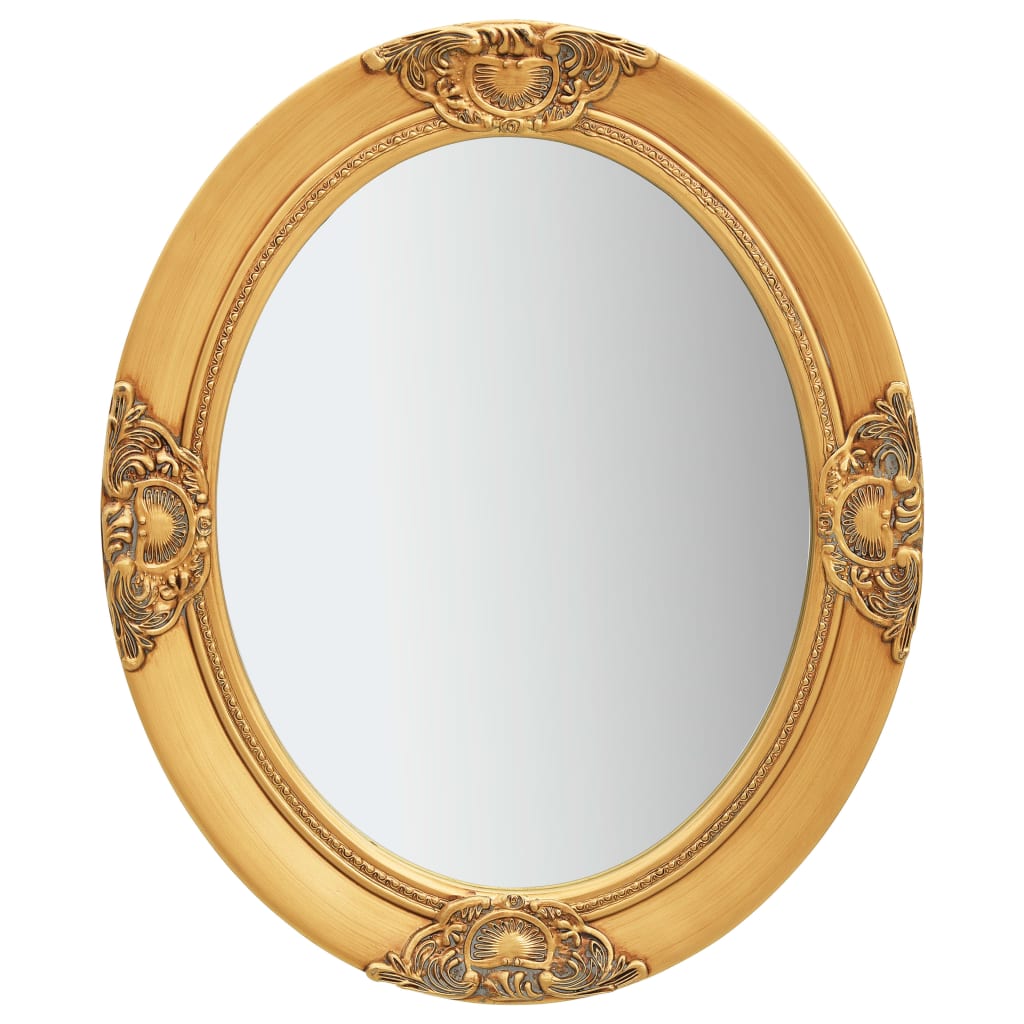 Vidaxl Specchio a parete in stile barocco 50x60 cm colorato in oro