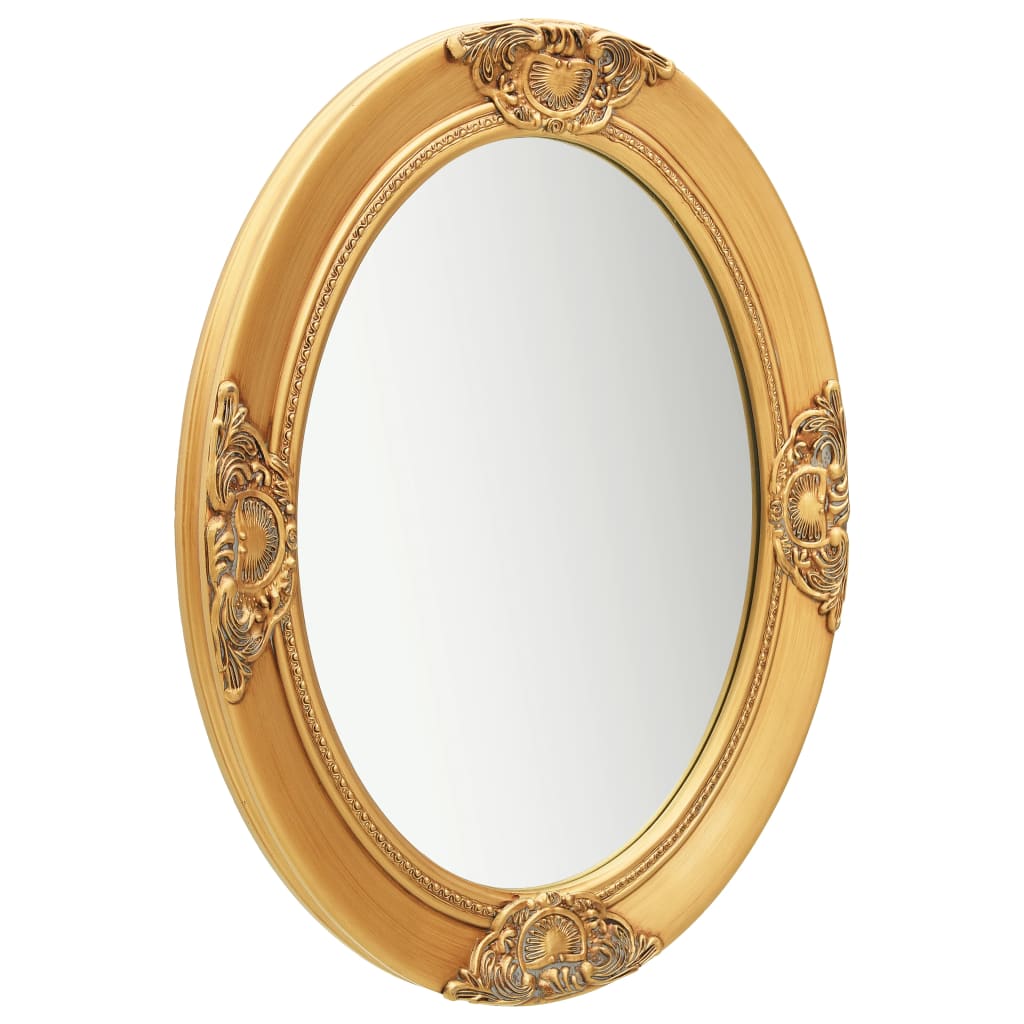 Vidaxl Specchio a parete in stile barocco 50x60 cm colorato in oro