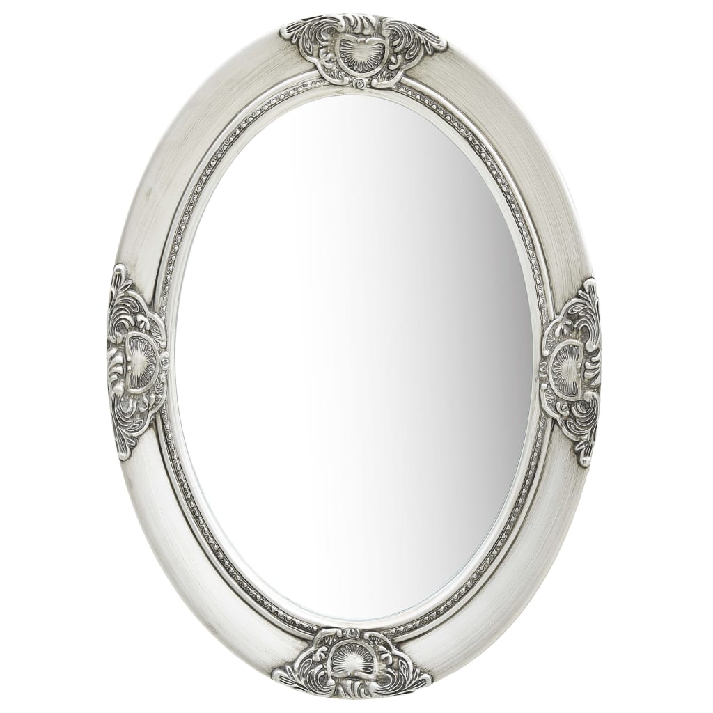 Vidaxl Mirror Wall Stile barocco 50x70 cm colorato in argento