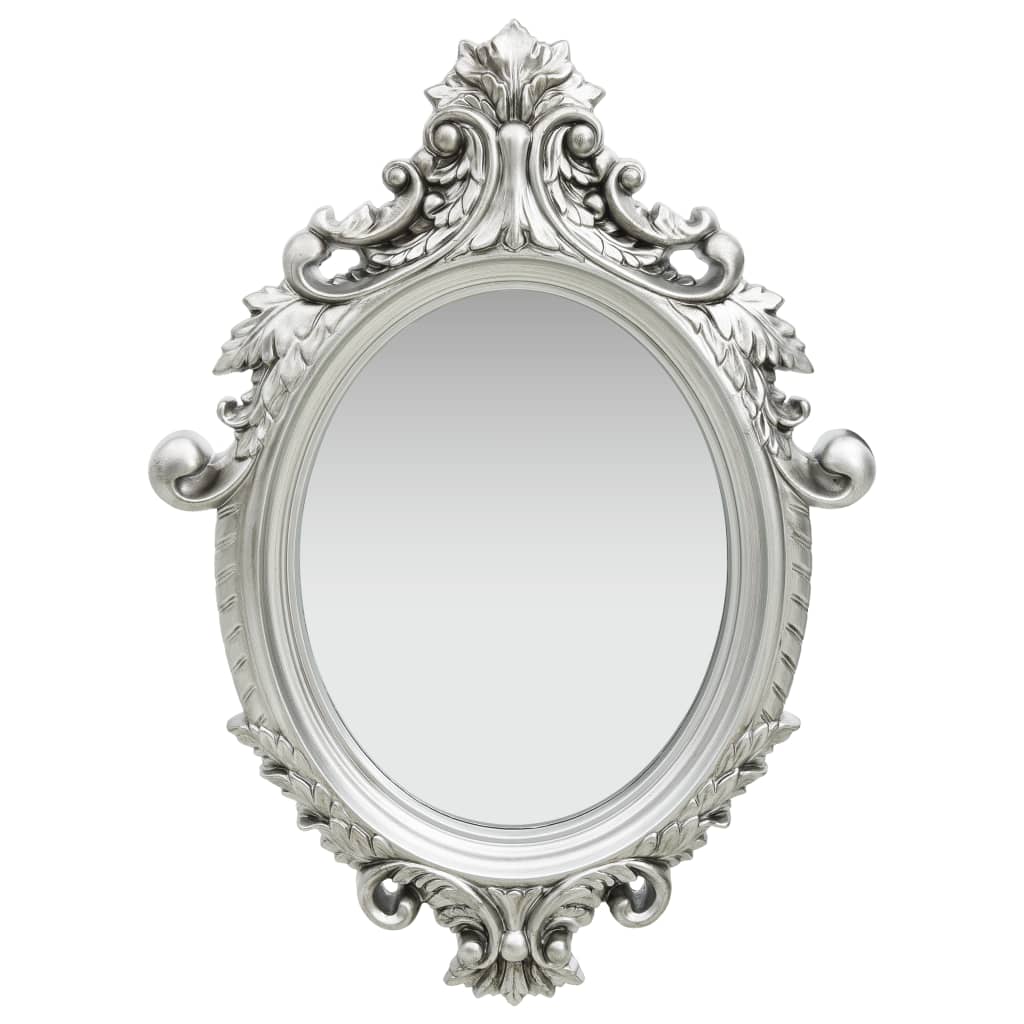 Vidaxl Wall Mirror Castle Style 56x76 cm de color plateado