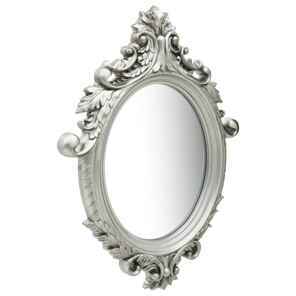 Vidaxl Wall Mirror Castle Style 56x76 cm de color plateado
