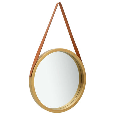 Specchio da parete Vidaxl con pneumatico 40 cm di colore oro