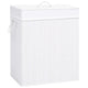 Vidaxl wasmand met 2 vakken 100 l bamboe wit