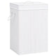 Vidaxl wasmand met 1 vak bamboe wit